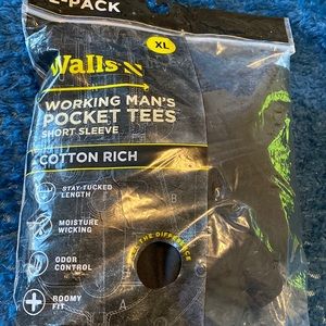 2 Nwt Walls black Tshirt (XL)